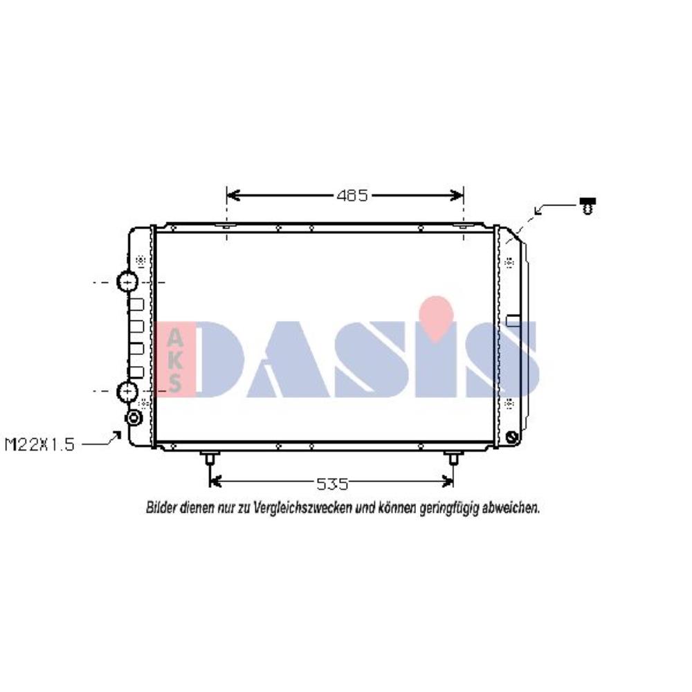 Wasserkühler mechanisch gefügt für Fiat Ducato Pritsche/Fahrgestell