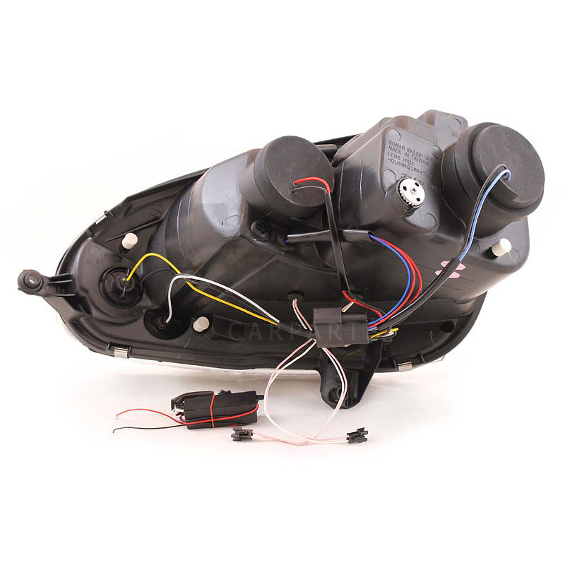 Set Scheinwerfer für VW Golf V 5 Typ 1K 03-08 klar/schwarz CCFL Angel Eyes Sonar