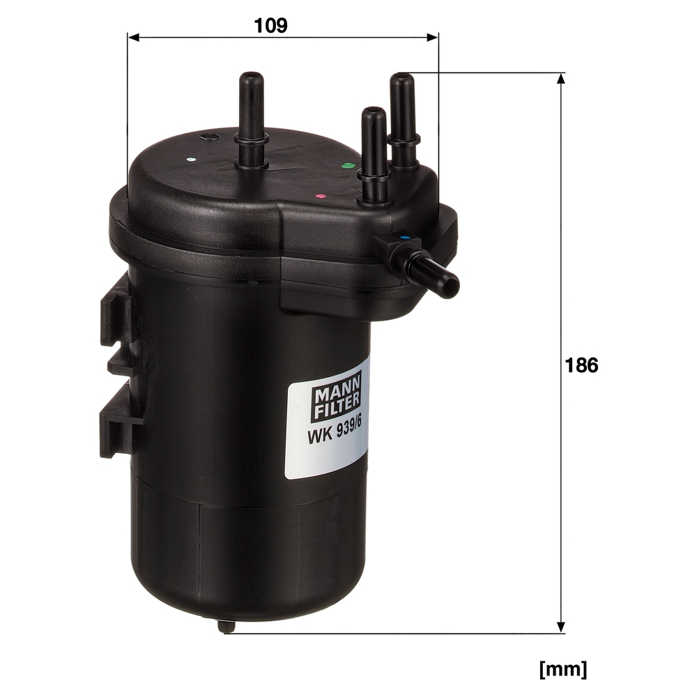 MANN-FILTER WK 939/6 Kraftstofffilter für Nissan Juke F15 NV200 Kasten/Kombi