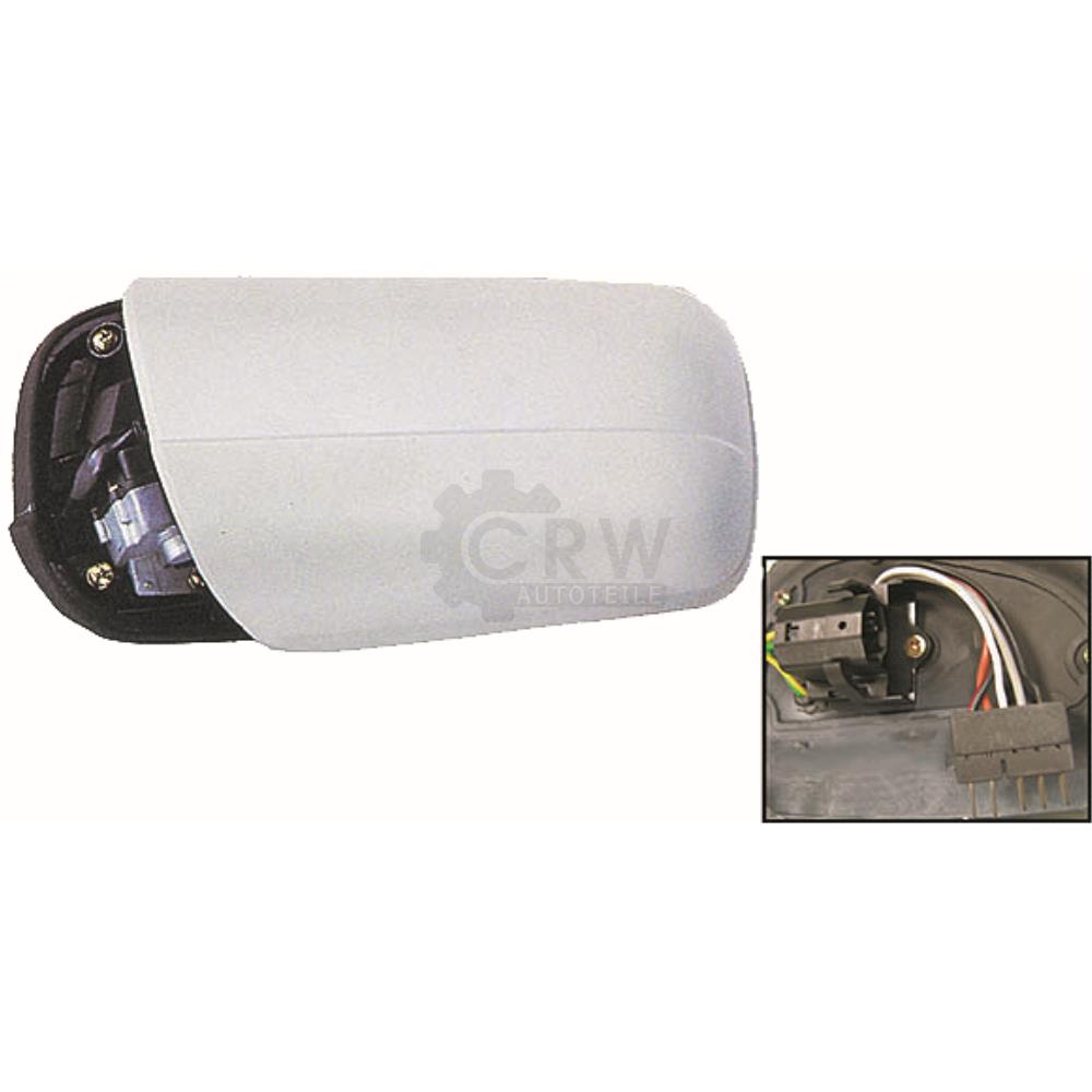 Außenspiegel rechts für Mercedes W202 C-Kl. Bj. 96-01 elekrisch 7-PIN / 5-PIN S4P
