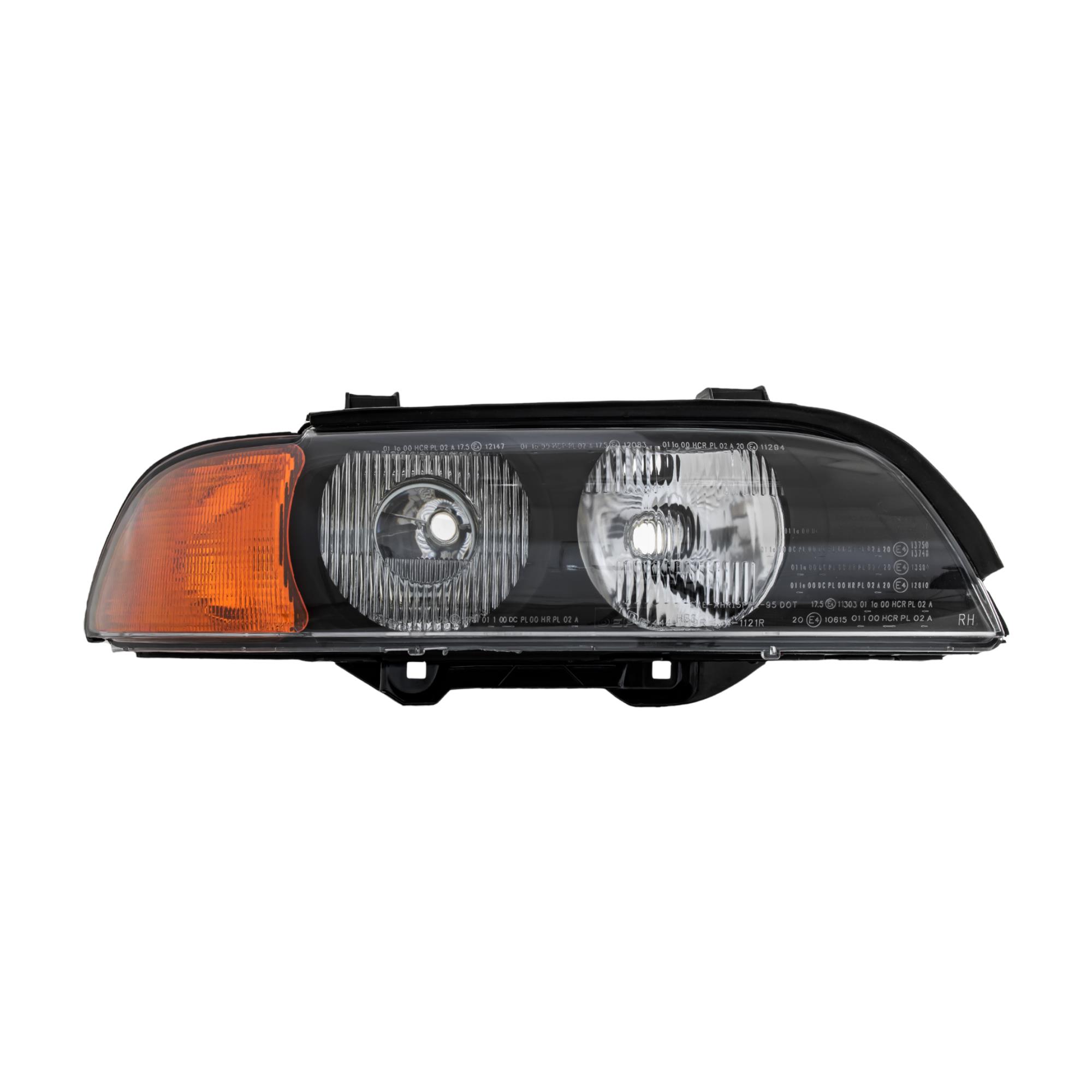 Scheinwerfer rechts für BMW Typ 5 / E39 11.95-08.00 HB3/H7 mit Blinker