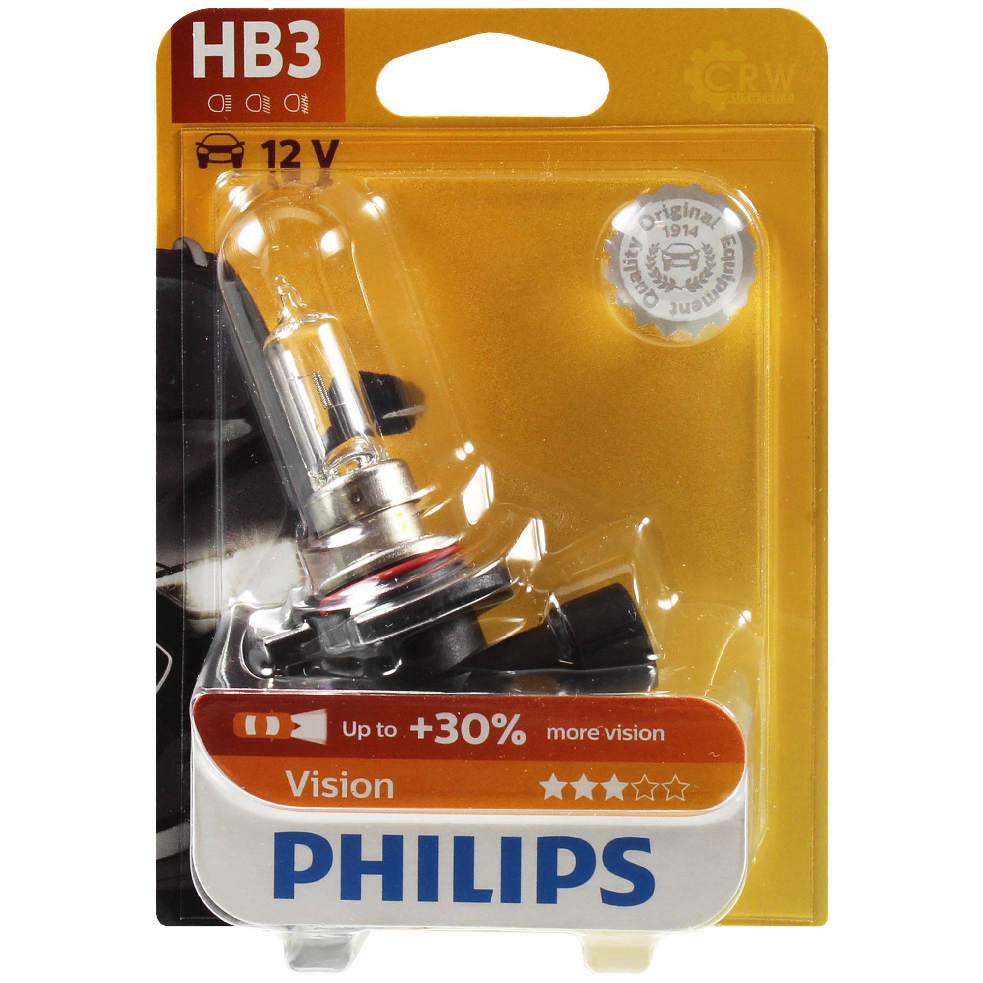 Philips Vision +30% 1st. HB3 12V 65W P20d Blister Lampe Birne