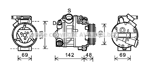 Kompressor Klimaanlage Klimakompressor für BMW X5 E70 X6 E71 E72