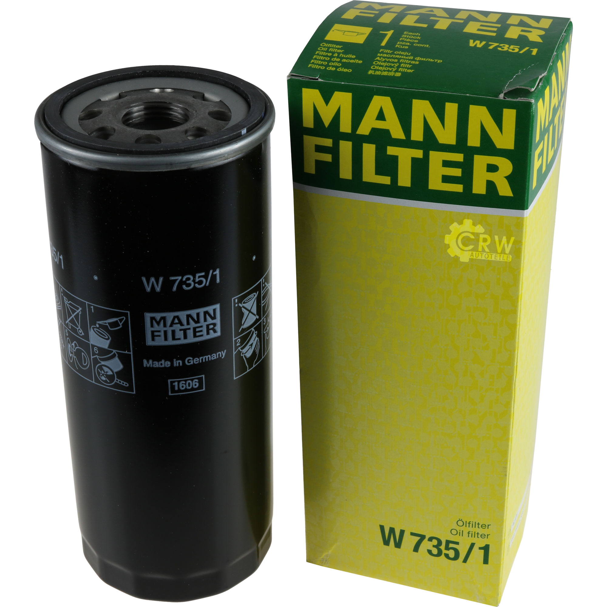 MANN-FILTER Ölfilter W 735/1 Oil Filter