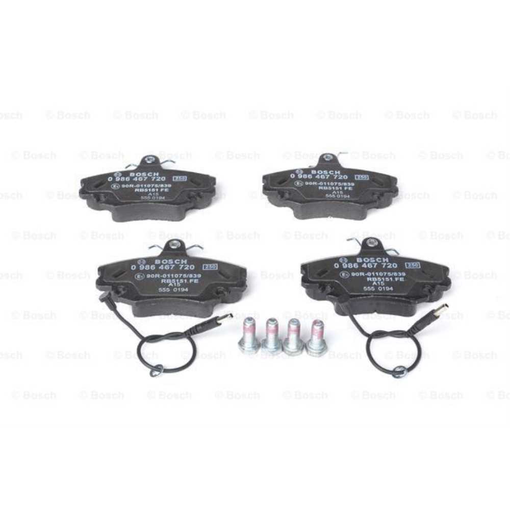 BOSCH Satz Bremsbeläge + Bremsscheiben Voll vorne für Dacia Logan MCV KS 