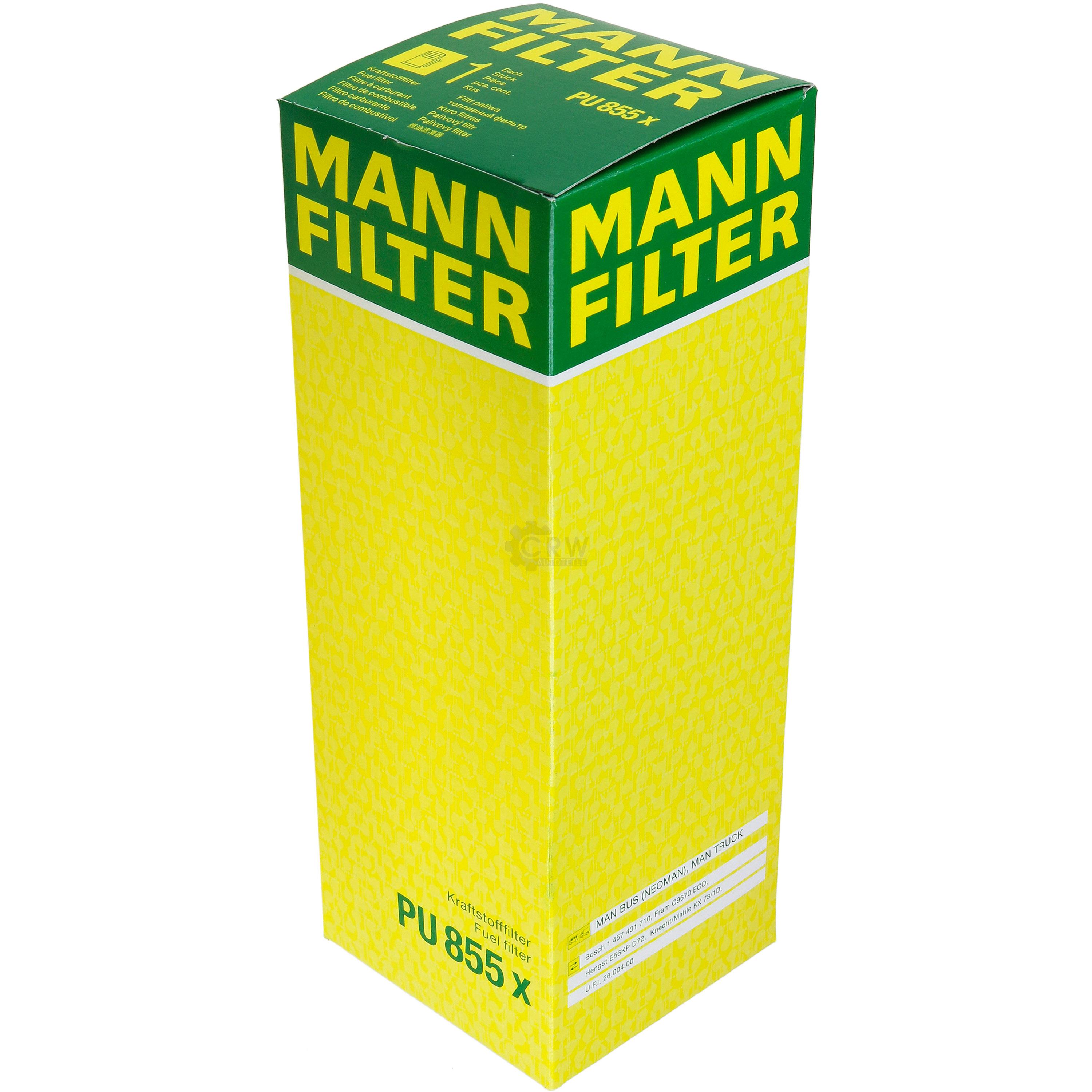 MANN-FILTER Kraftstofffilter PU 855 x Fuel Filter