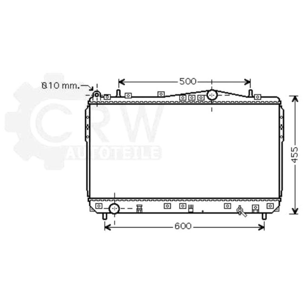 Kühler Motorkühlung für Chevrolet Nubira Kombi Lacetti J200 1.6 1.4 16V Daewoo