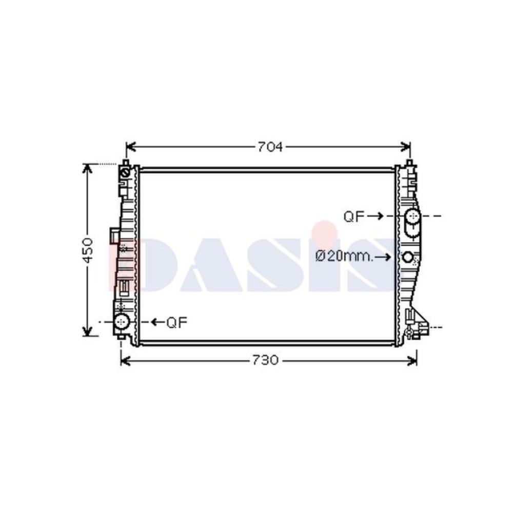Wasserkühler Motorkühler für Alfa Romeo 159 Sportwagon 939_ 2.0 JTDM