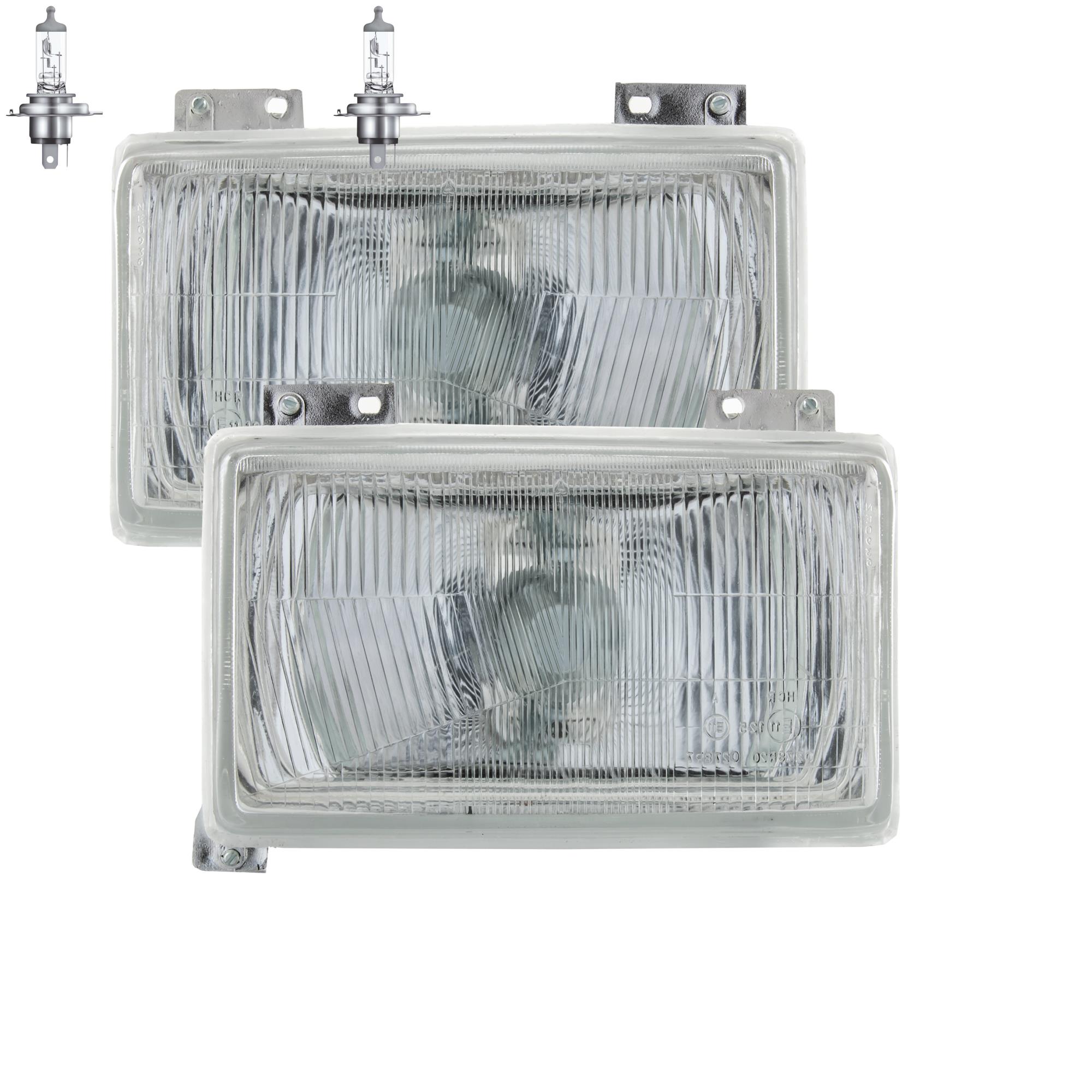 Halogen Scheinwerfer Set für FIAT DUCATO (280/290) Bj. 05/84-08/90 H4 1343428