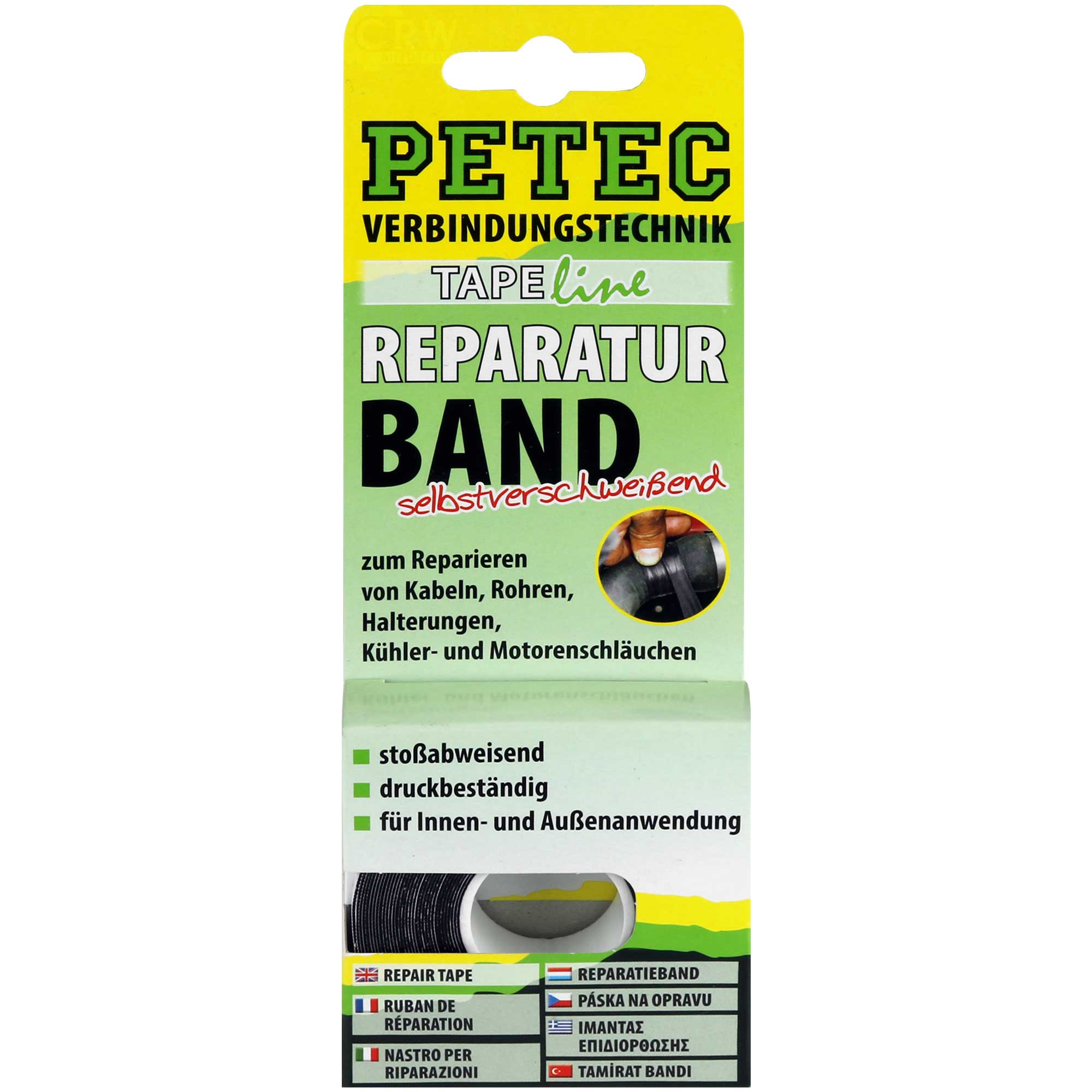 Petec Reparaturband SB-Karte schwarz 5m x 19mm x 0,5mm