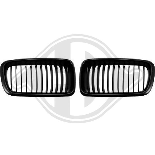 Design Grill Kühlergrill Set für BMW 7er E38 95-02 RBU