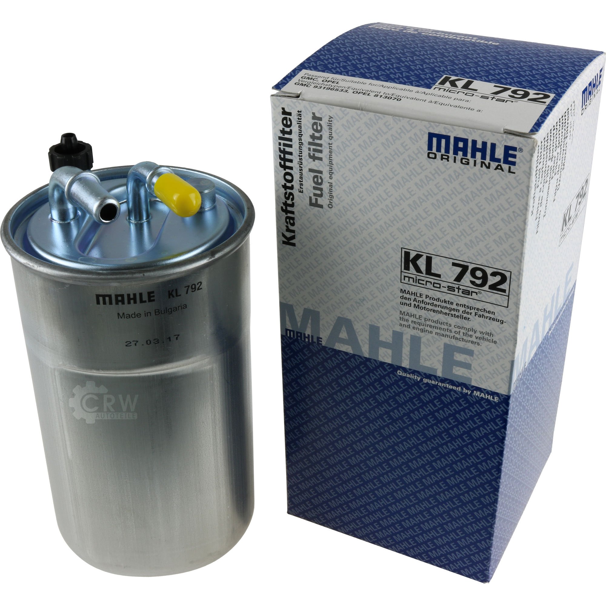 MAHLE Kraftstofffilter KL 792 Fuel Filter