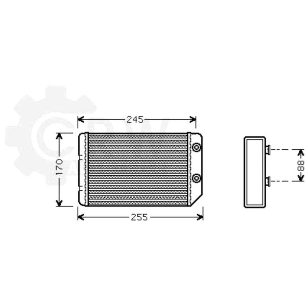 Wärmetauscher Innenraumheizung für Opel Vectra B J96 1.6i 16V 1.8i 31_ 38_
