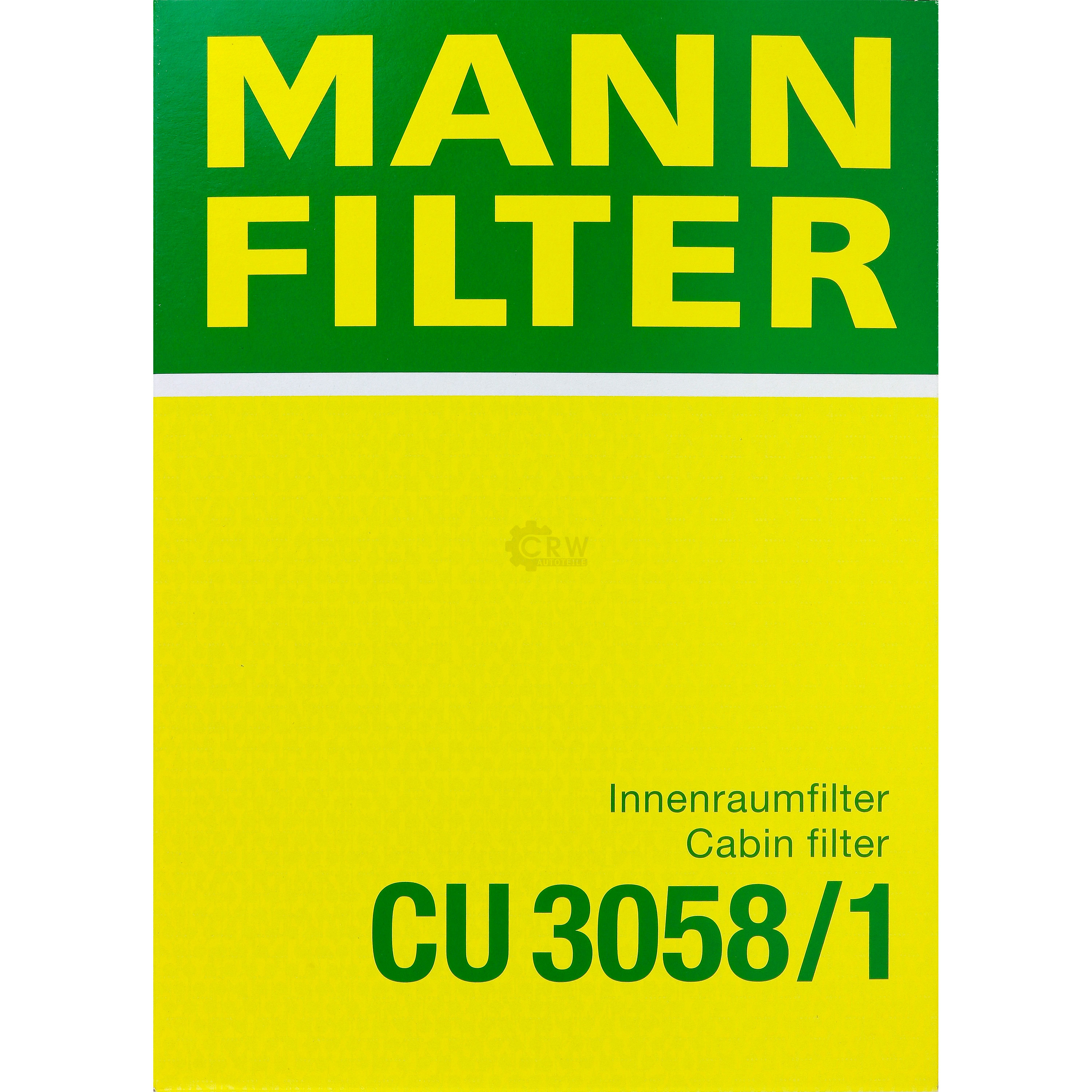 MANN-FILTER Filter Innenraumluft Pollenfilter Innenraumfilter CU 3058/1