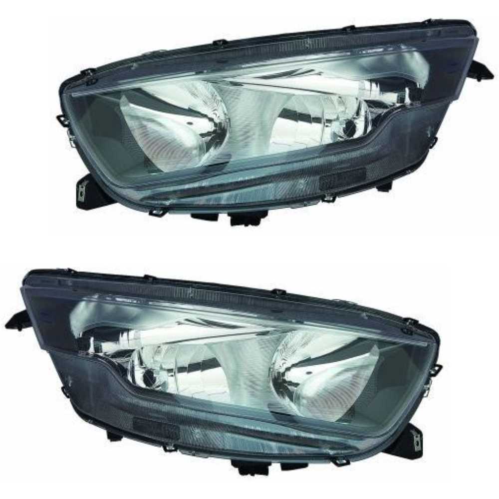 Halogen Scheinwerfer Set H7 H1 W5W W21W schwarz für Iveco Daily VI Kasten