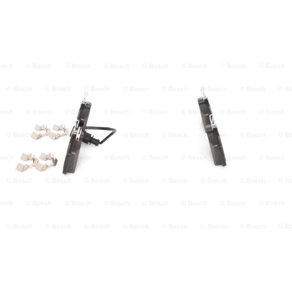 BOSCH Satz Bremsbeläge + Bremsscheiben Voll hinten für VW Sharan 7M8 7M9 7M6