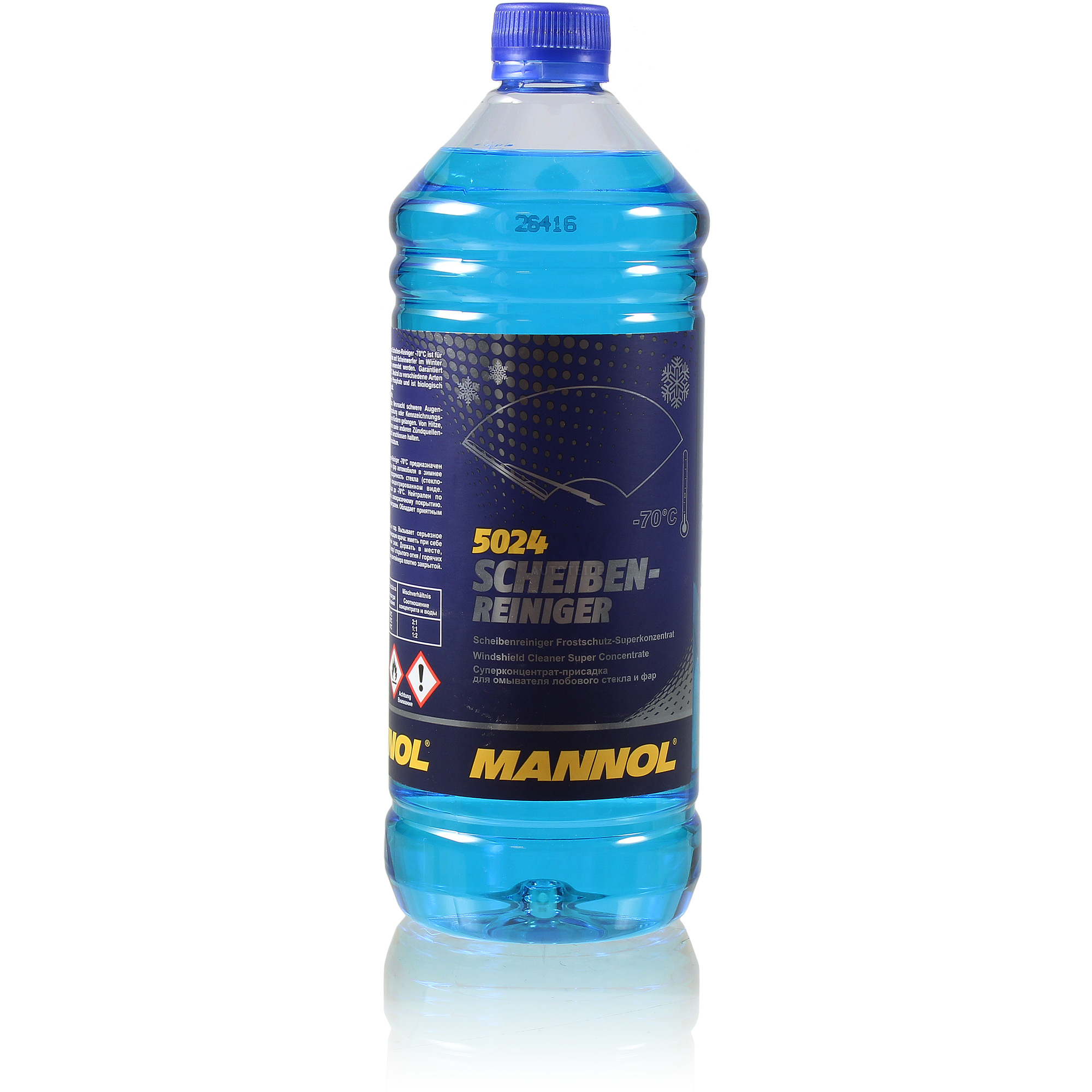 MANNOL 1x 1 Liter 5024 Scheiben-Reiniger -70 °C Frostschutz Konzentrat