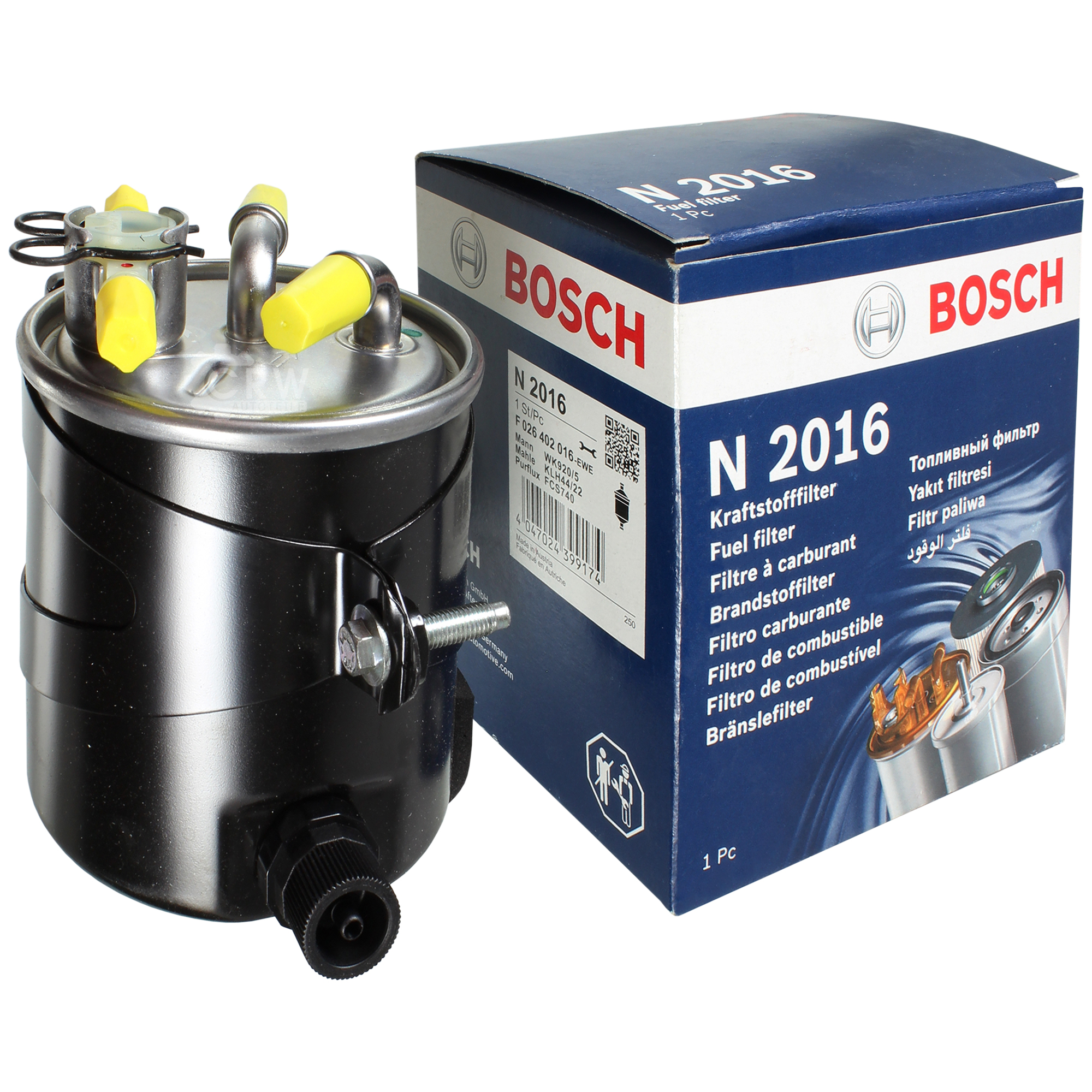 BOSCH Kraftstofffilter für Renault Megane II Kombi KM0/1_ 1.5 dCi 2.0 Scénic