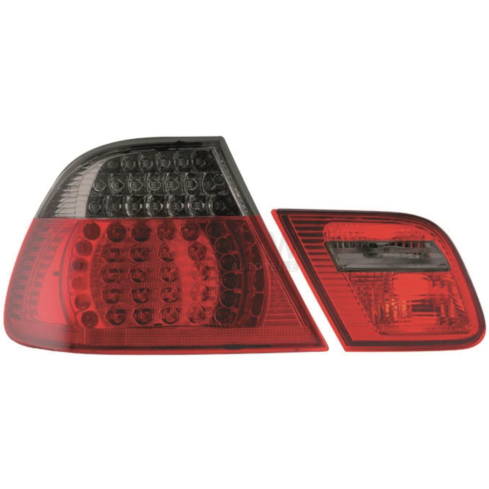 Rückleuchten Set (links & rechts) LED für BMW E46 99-03 Klarglas rot-schwarz 97I