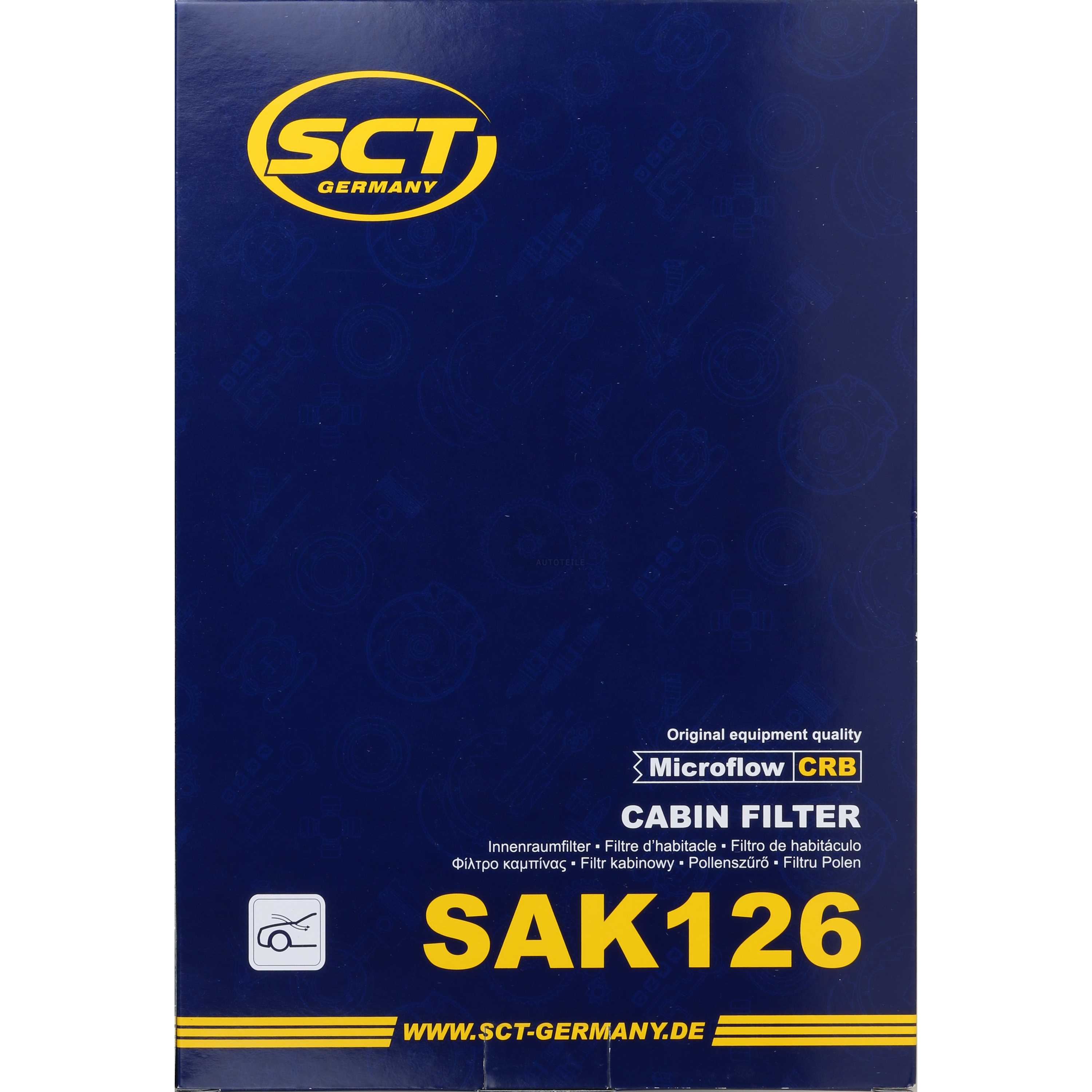 SCT - MANNOL Filter Innenraumluft für Opel Astra H L48 1.4 1.6 A04 1.2 Zafira