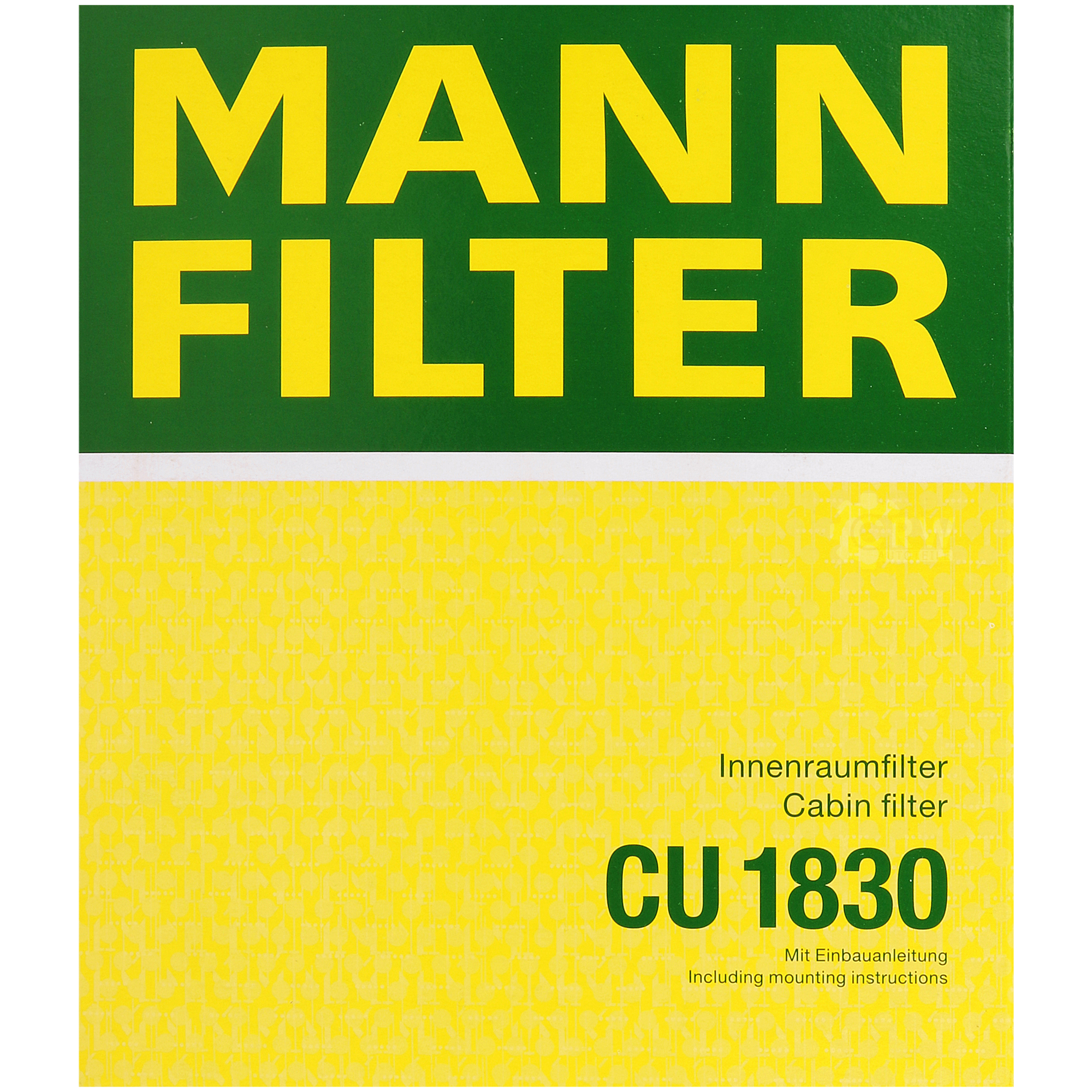 MANN-FILTER Innenraumfilter Pollenfilter CU 1830