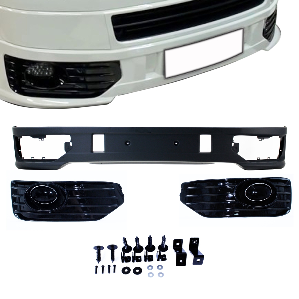 JOM Frontspoilerlippe Spoiler Splitter vorne für VW T5 Facelift mit ABE