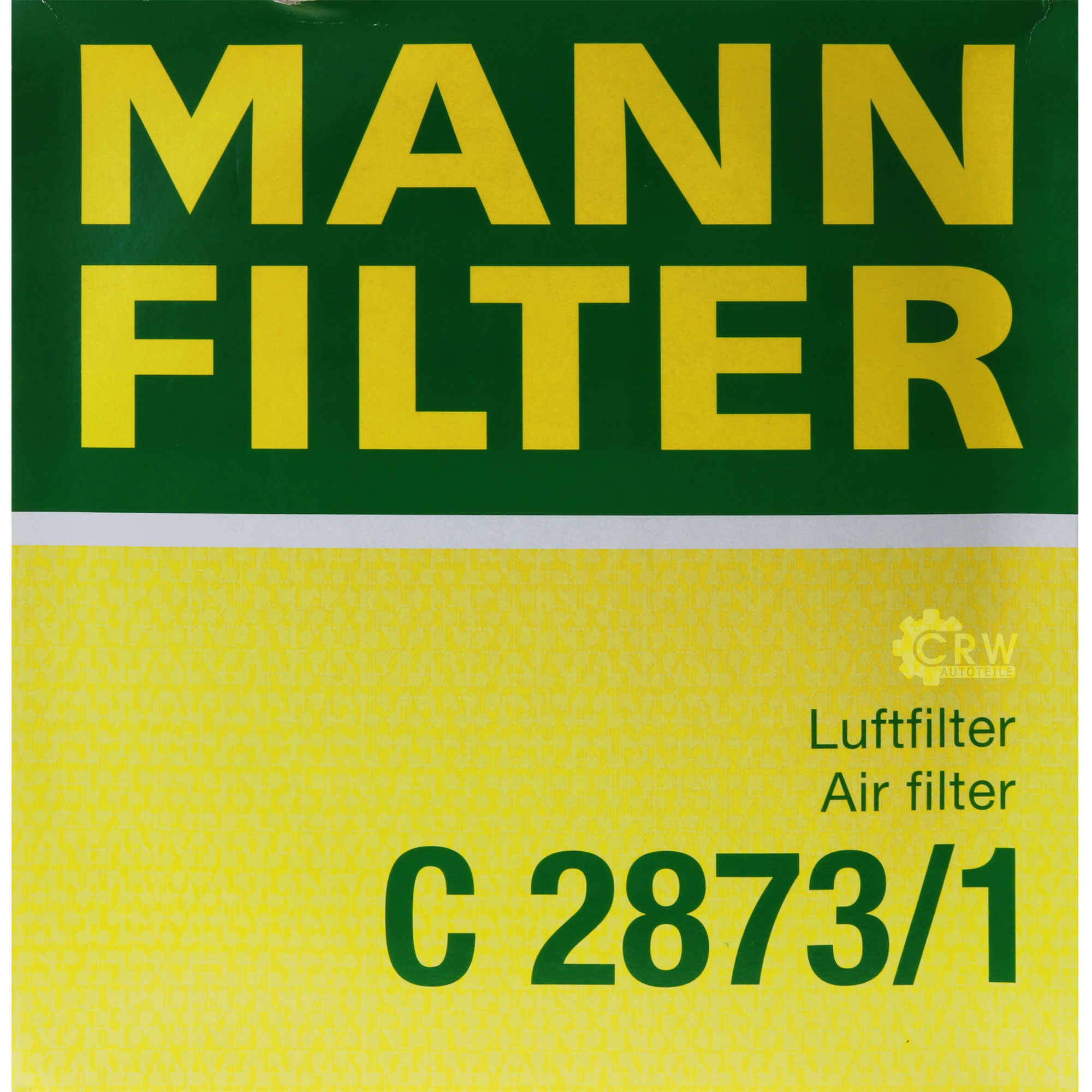 MANN-FILTER Luftfilter für VW Lupo 6X1 6E1 1.0 Polo 6N2 1.4 6N1 60 50 Seat