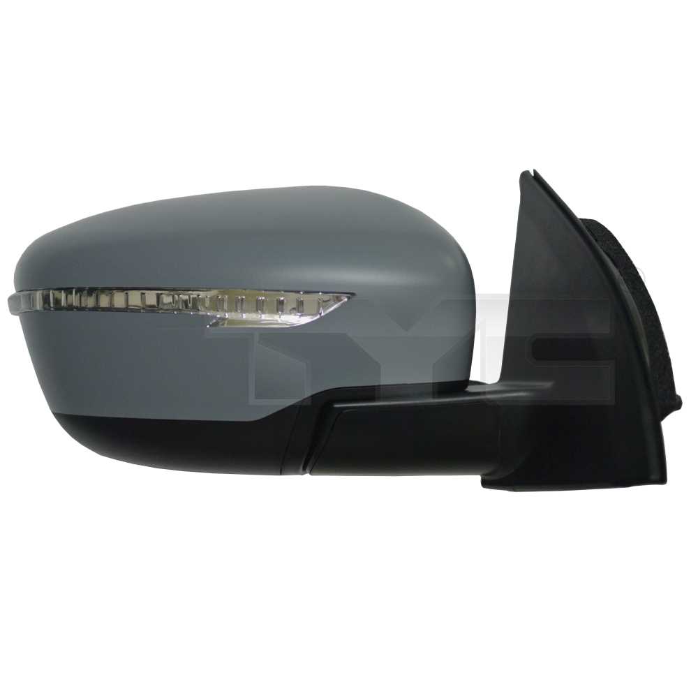 Außenspiegel Spiegel rechts grundiert passend für Nissan Qashqai II J11 J11_