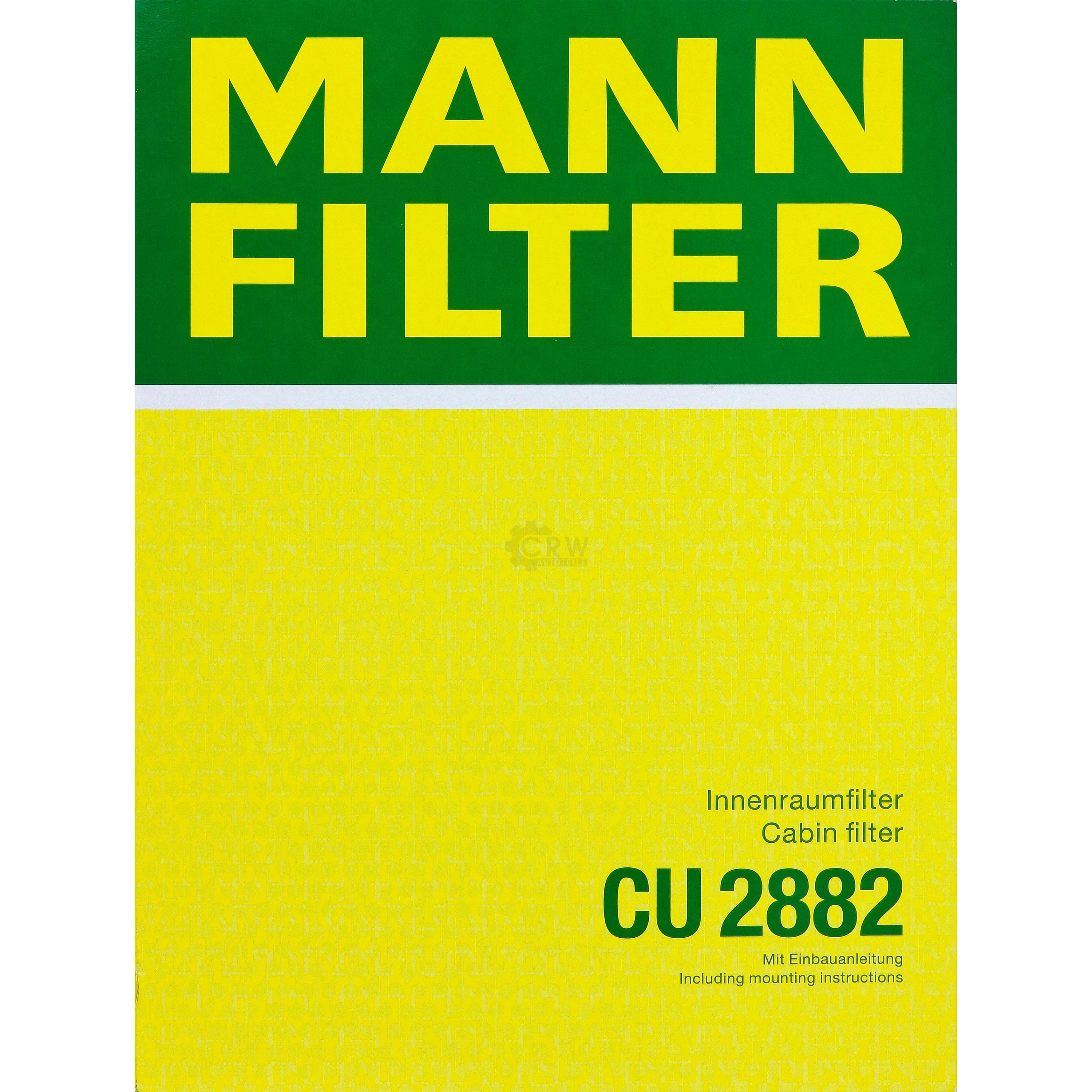MANN-FILTER Innenraumfilter Pollenfilter CU 2882