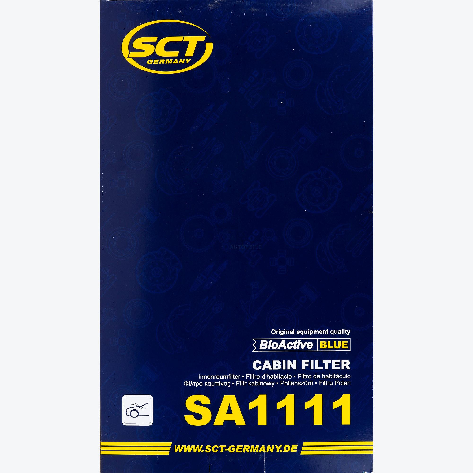 SCT Innenraumfilter Pollenfilter Innenraumluft Filter SA 1111