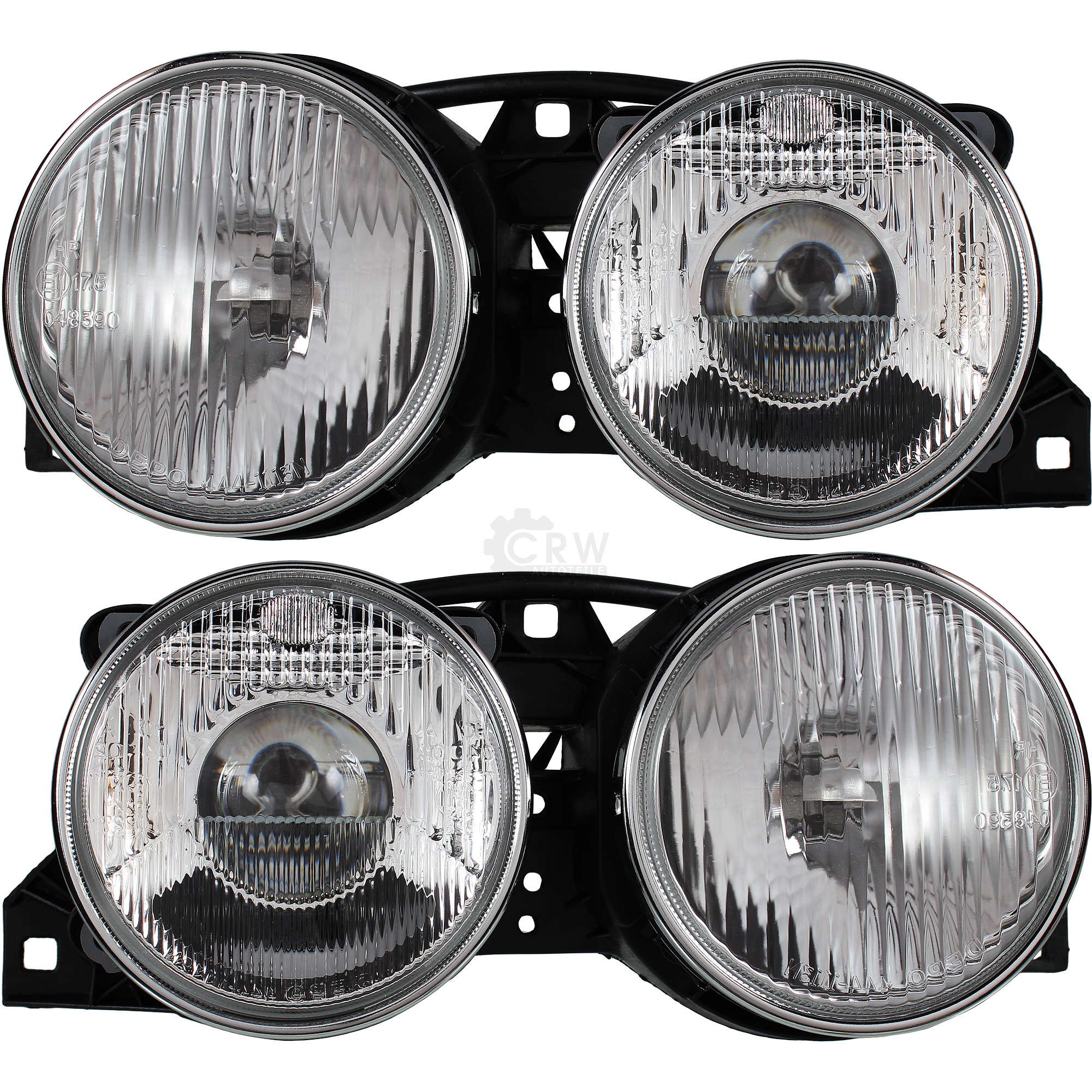 Halogen Scheinwerfer Set für BMW 3 E30 Bj. 09/87-01/92 H1 FUP