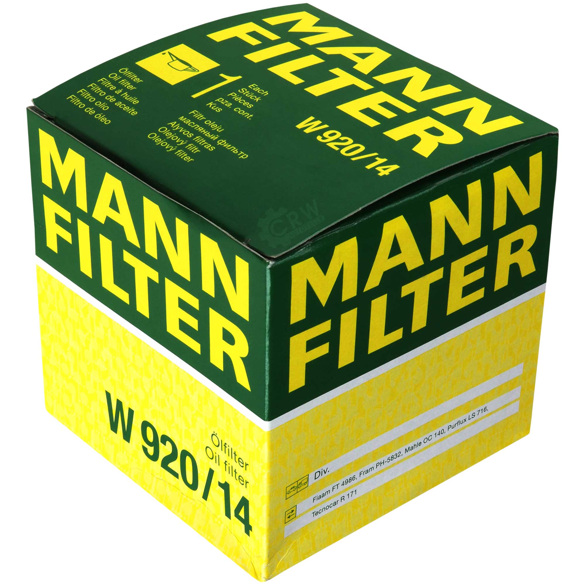 Ölfilter W 920/14 für Nissan Almera I Hatchback N15 Vanette Cargo Kasten HC 23 WU11 LDV Cub