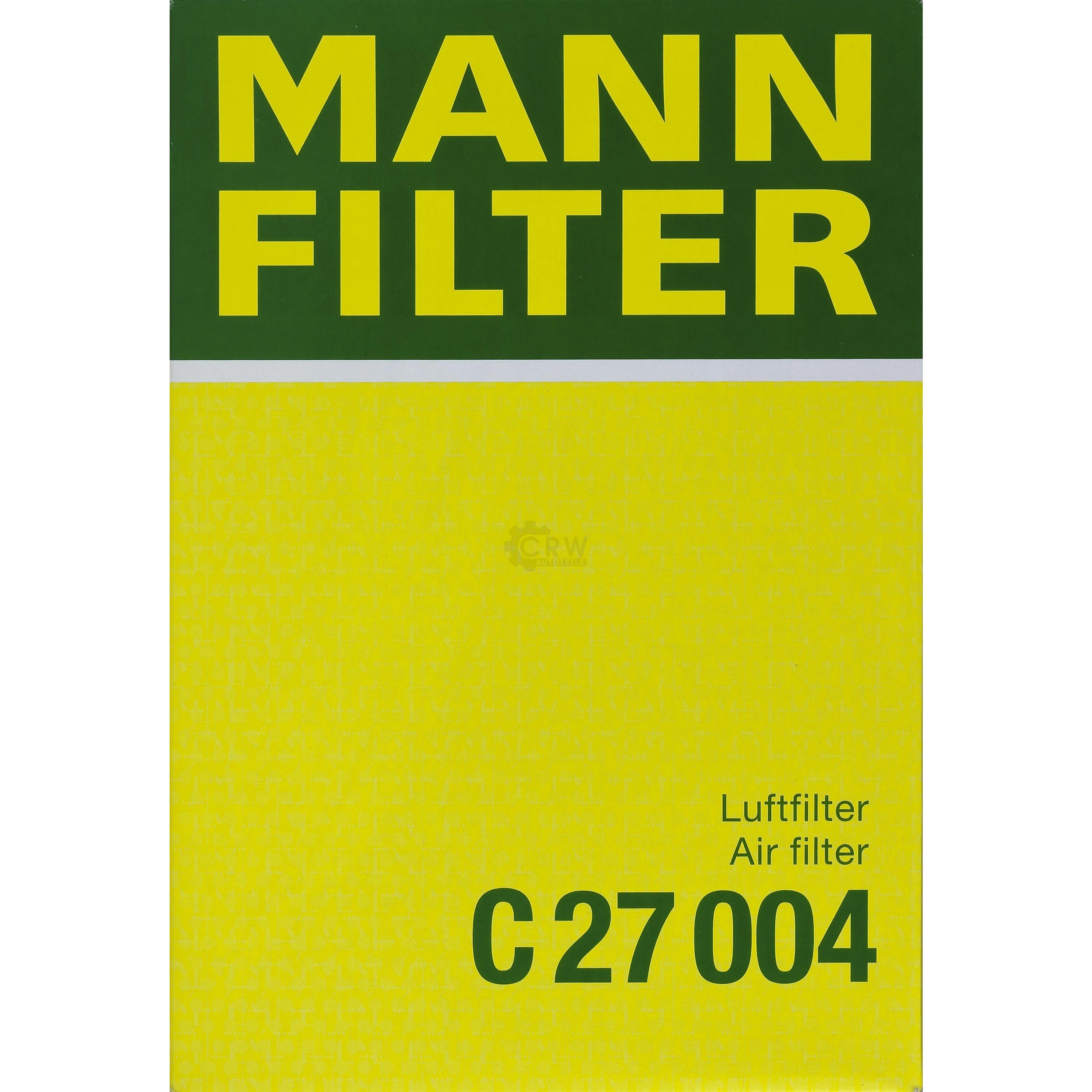 MANN-FILTER Luftfilter für Mercedes-Benz B-Klasse W246 W242 A-Klasse W176