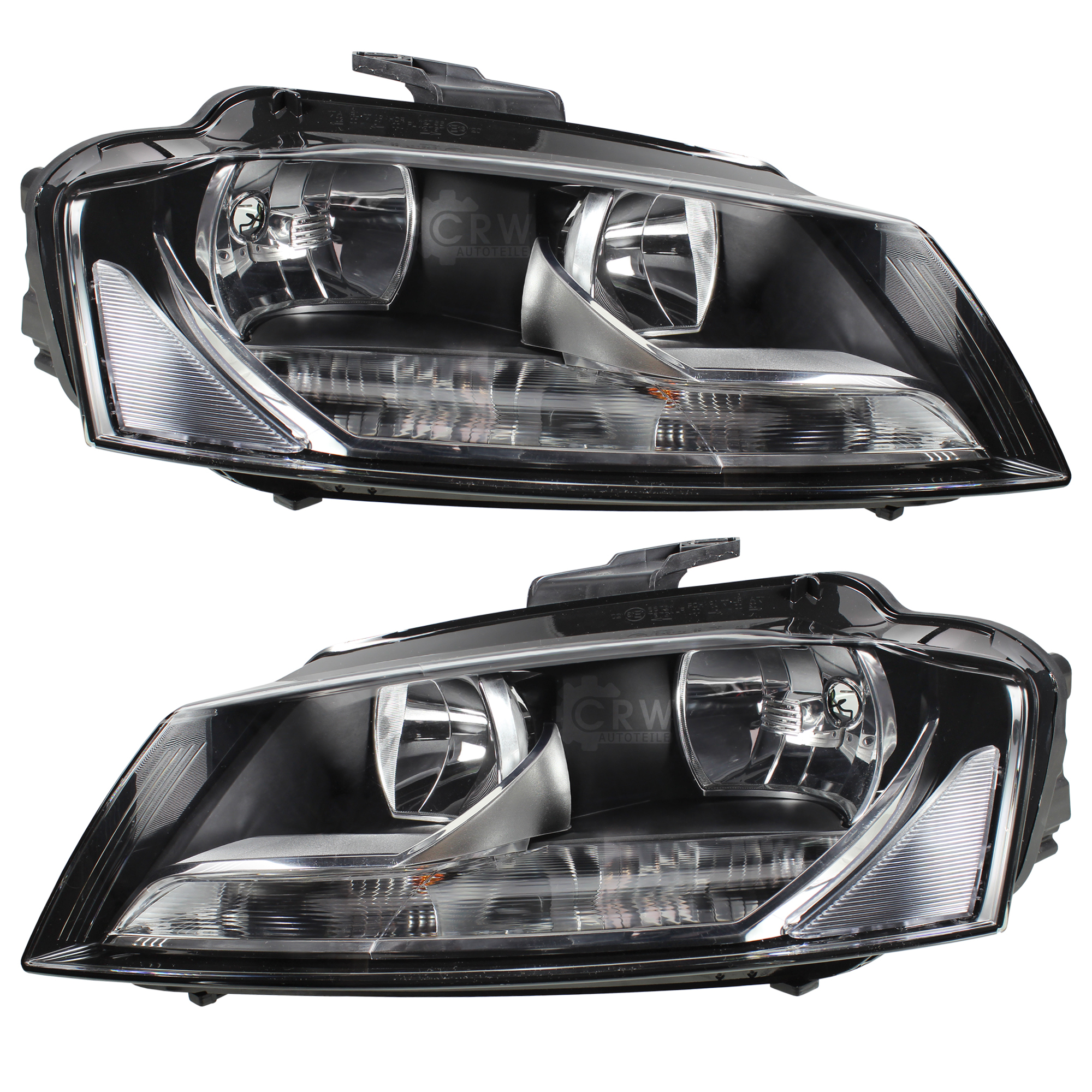 Scheinwerfer Set Satz für Audi A3 8P Bj 08-12 H7/H7 inkl. Stellmotoren Facelift 