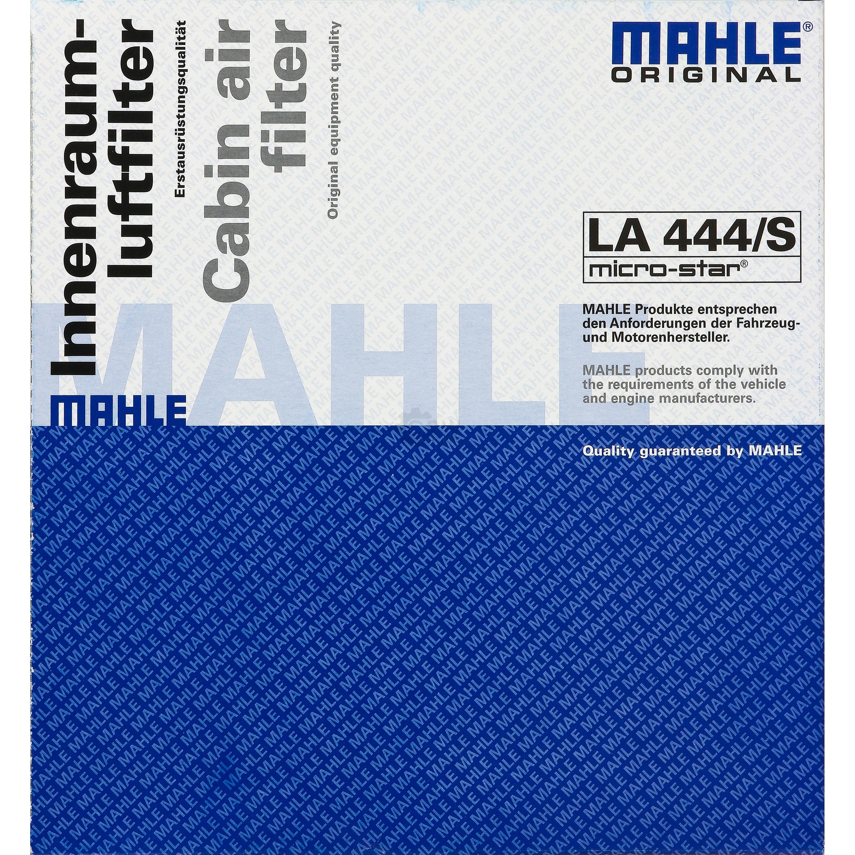MAHLE / KNECHT Innenraumfilter Innenraumluft Pollenfilter LA 444/S