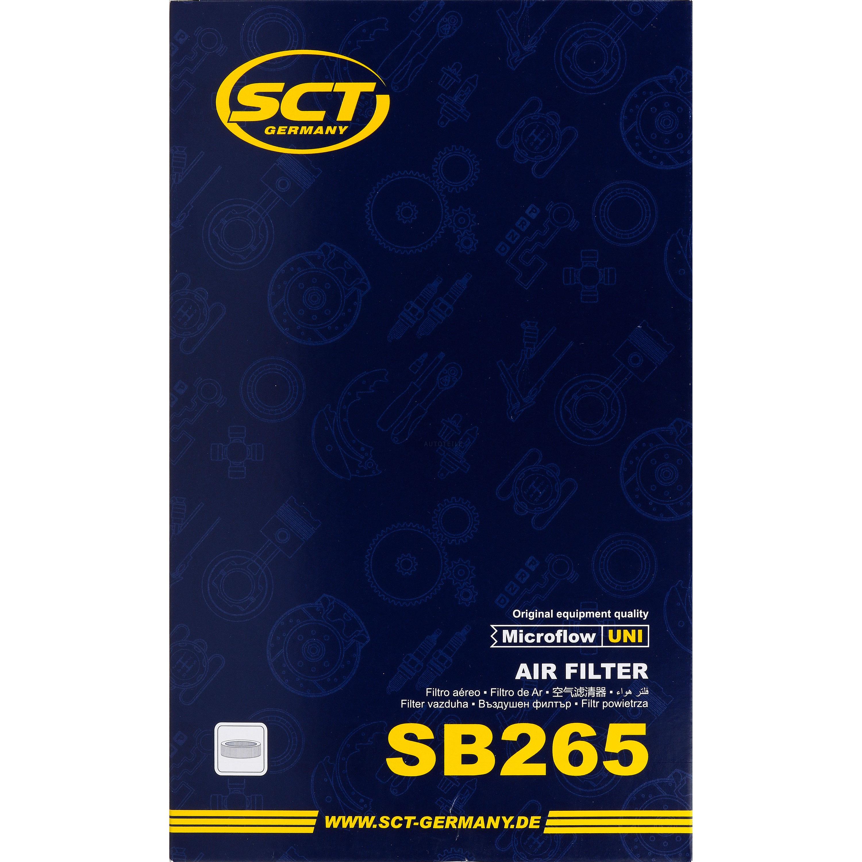 SCT Luftfilter Motorluftfilter SB 265 Air Filter