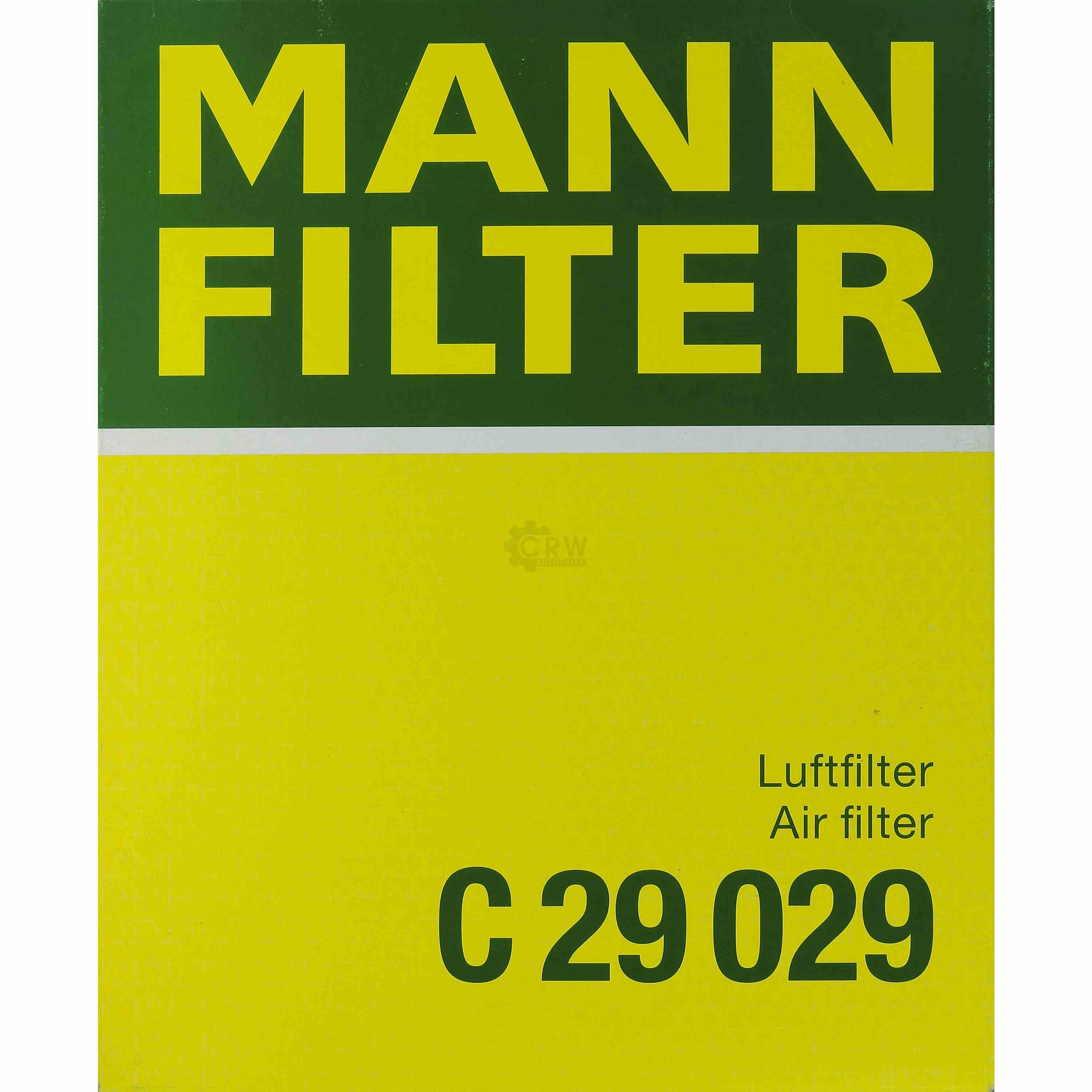 MANN-FILTER Luftfilter für VW Polo 6R 6C 1.8 GTI Skoda Rapid Spaceback NH1 1.6
