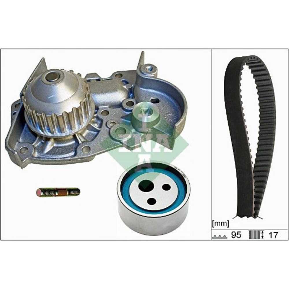 Wasserpumpe + Zahnriemensatz 530 0018 31 für Renault Clio I B/C57_ 5/357_ 19 Chamade L53_ F40_ G40_