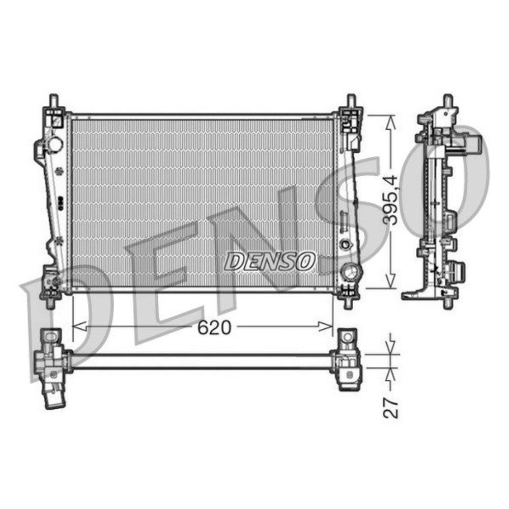 DENSO Wasserkühler Motorkühler Alu für Alfa Romeo Giulietta 940_ 2.0 JTDM 1.8