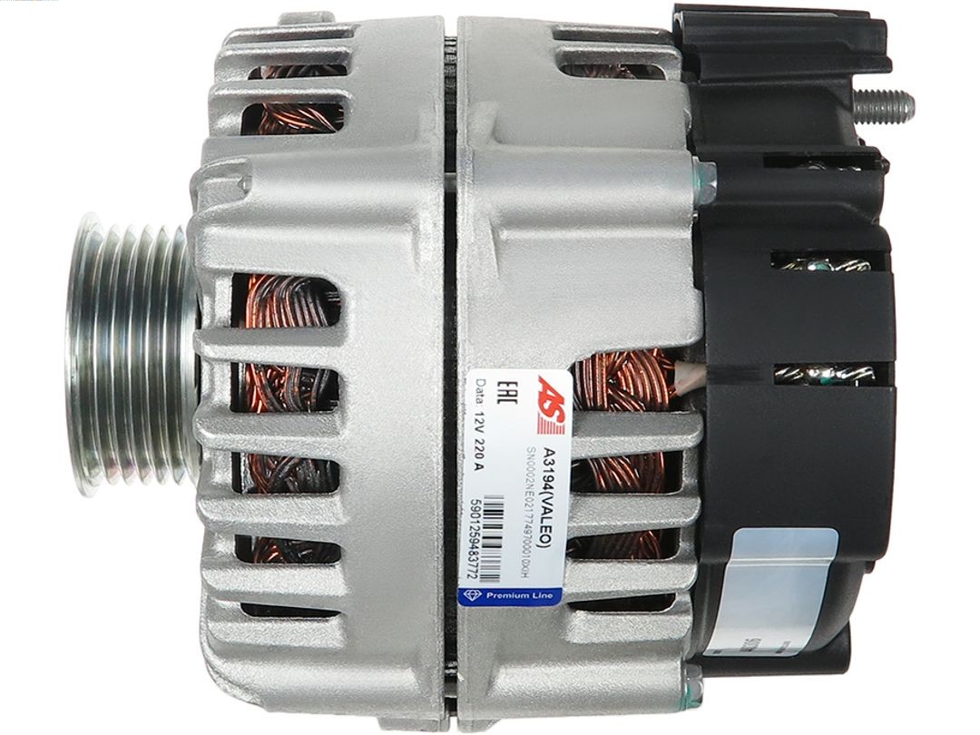 AS-PL Lichtmaschine Generator 220A 12V für VW Touareg 3.0 V6 TDI A3194(VALEO)