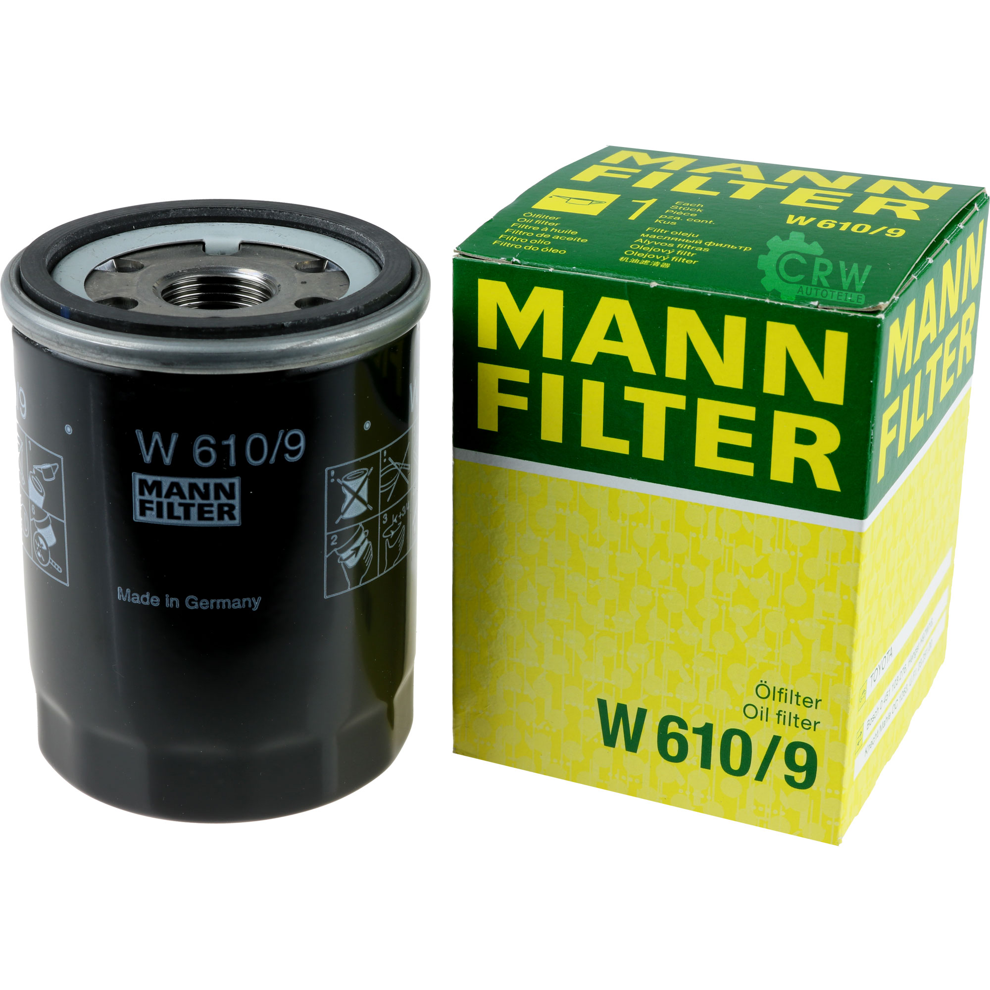 MANN-FILTER Ölfilter W 610/9 Oil Filter