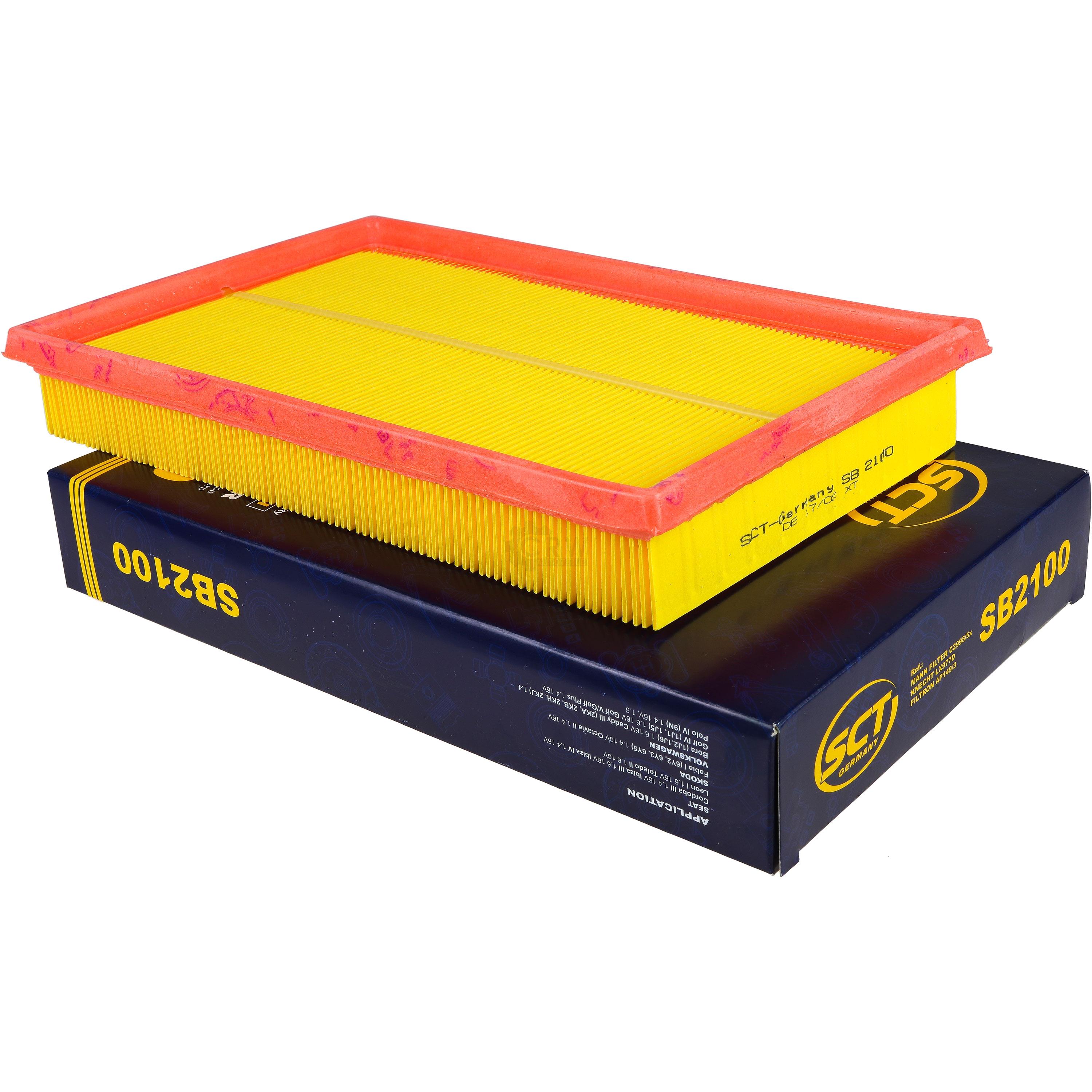 Luftfilter SB 2100 für Seat Leon 1M1 Cordoba 6L2 6L1 Skoda Fabia I Praktik 6Y5 Octavia II 1Z3 1U5