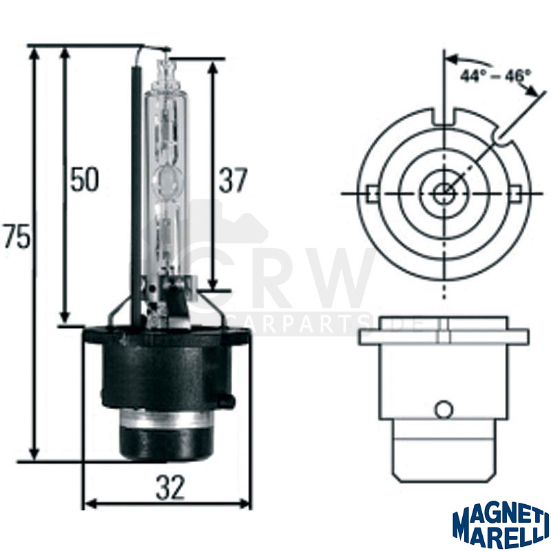 Xenon Brenner Lampe D2S Gasentladungslampe K5R