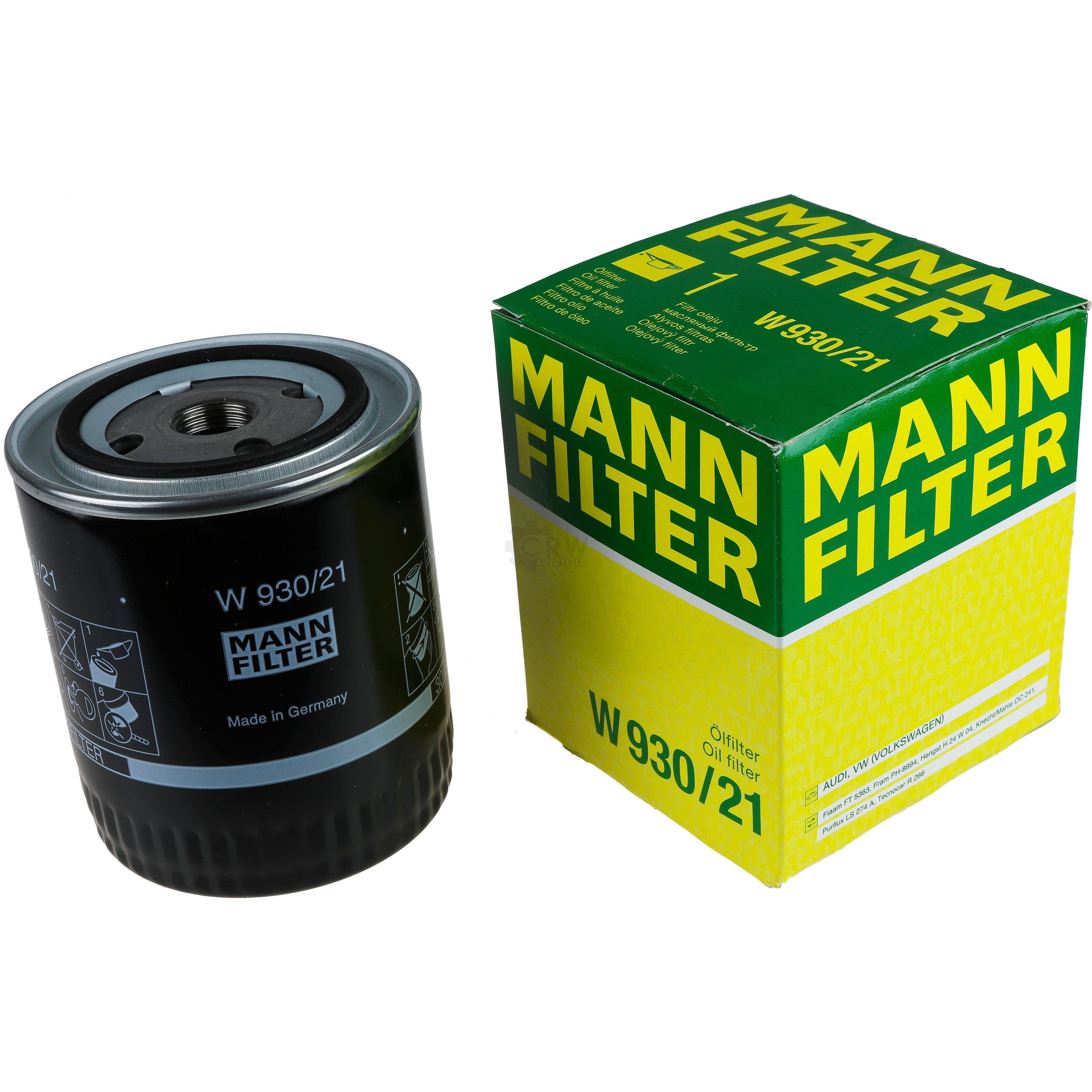 MANN-FILTER Ölfilter W 930/21 Oil Filter