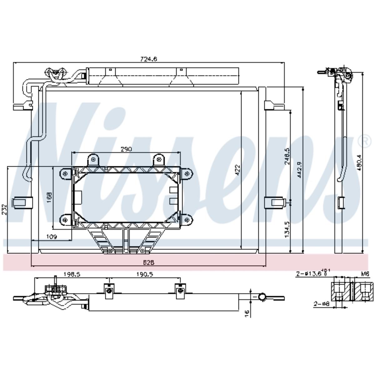 Kondensator Klimaanlage mit Trockner für Mercedes-Benz E-Klasse W211