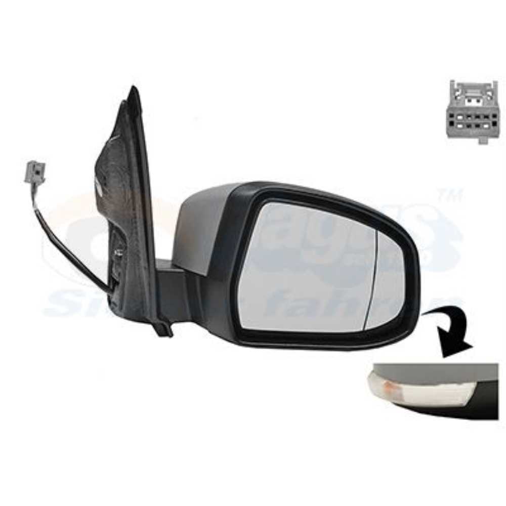 Außenspiegel rechts mit Blinklicht passend für Ford Focus II DA HCP DP FFS