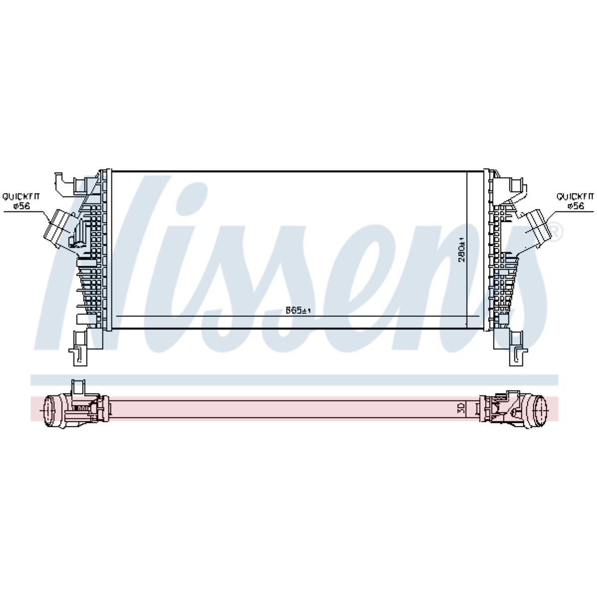 Ladeluftkühler luftgekühlt Aluminium für Opel Cascada Insignia A Caravan