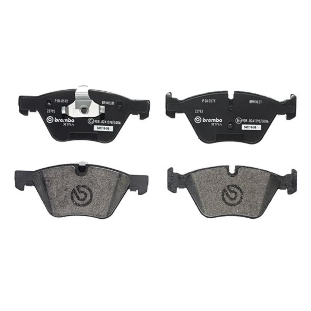 BREMBO Satz Bremsen Bremsscheiben belüftet vorne + Bremsbeläge für BMW 5er E60