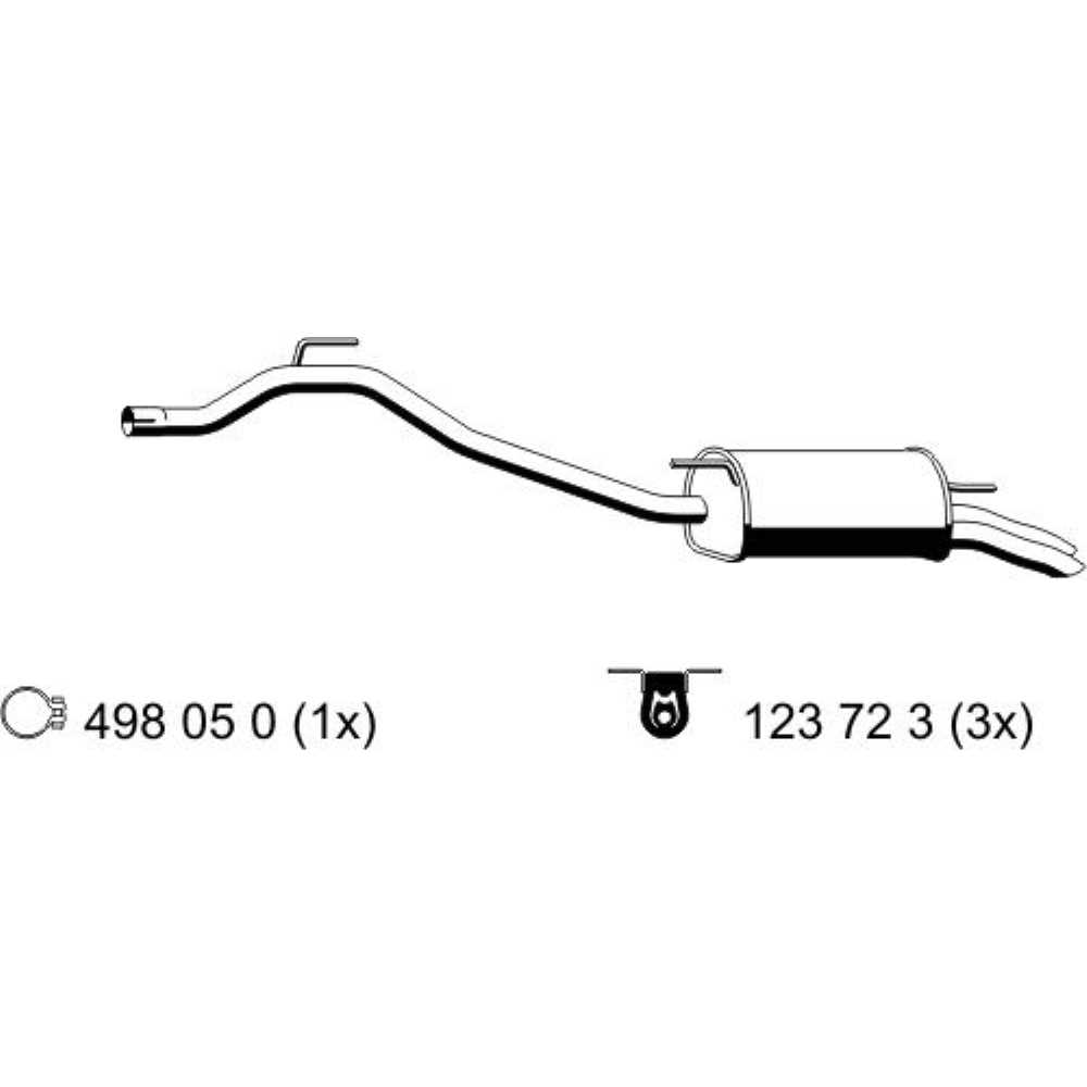ERNST Endschalldämpfer für VW Transporter IV Pritsche/Fahrgestell 2.5 TDI
