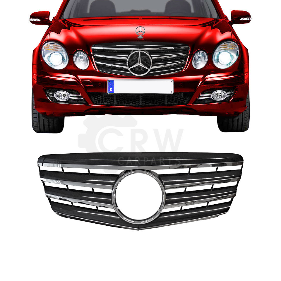 Kühlergrill Frontgrill für Mercedes E-Kl. W211 Bj. 06-09 ohne Emblem